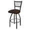 Holland Bar Stool Co 30" Swivel Bar Stool, Pewter Finish, Rein Coffee Seat 81030PW025 - alternate 1